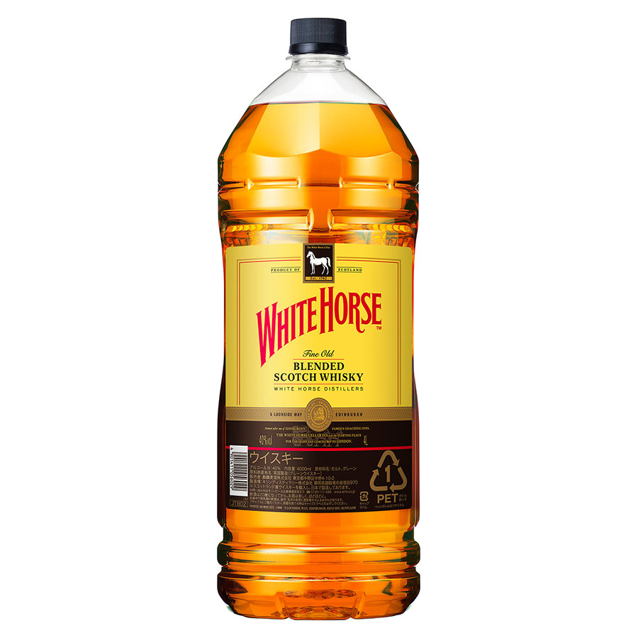 ホワイトホース ファインオールド 40度 [ペット] 4L 4000ml x 2本 送料無料(本州のみ) [キリンビール 日本 ウイスキー 484741]ギフト プレゼント 贈り物 お祝い 内祝い お返し 誕生日プレゼント 父の日 敬老の日
