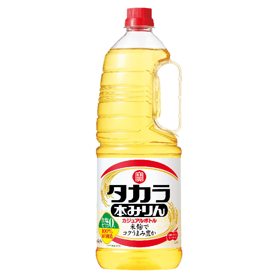 タカラ 本みりん カジュアルボトル  [PET] 1.8L 1800ml x 6本[ケース販売] 送料無料(沖縄対象外)[宝酒造 調味料 本みりん 日本 11402]