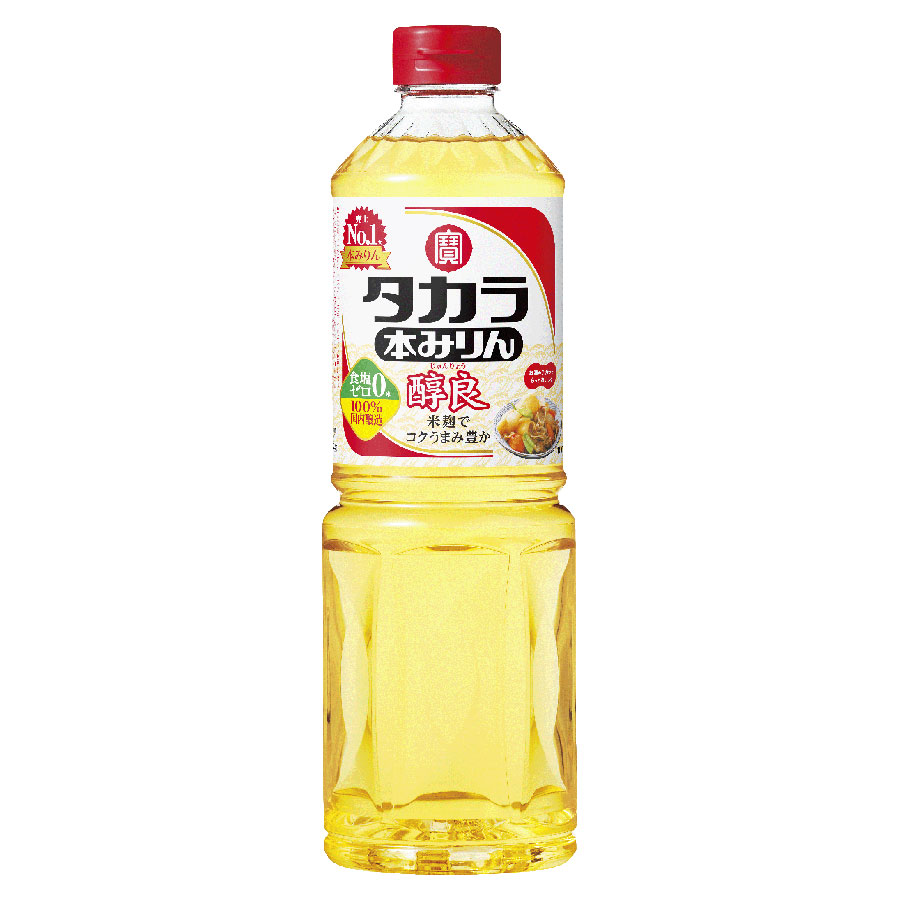 タカラ 本みりん 醇良 [PET] 1L 1000ml x 12本[ケース販売] 送料無料(沖縄対象外)[宝酒造 調味料 本みりん 日本 11545]