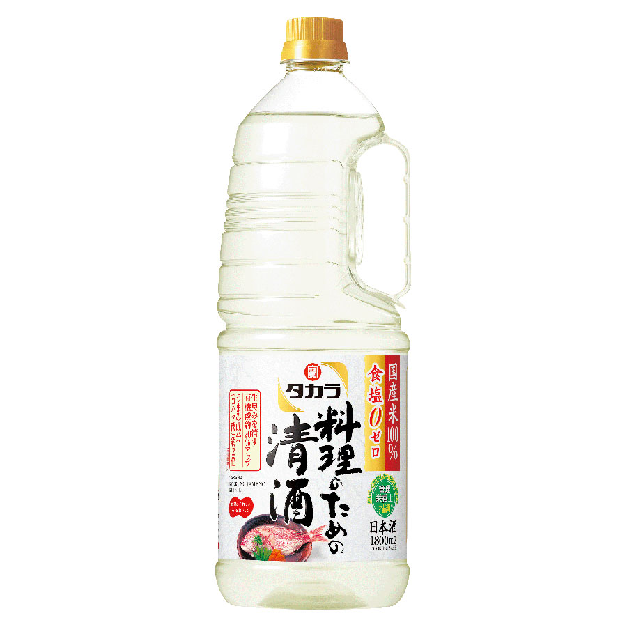 タカラ  料理のための清酒  [PET] 1.8L 1800ml x 6本[ケース販売] [宝酒造 調味料 日本酒 日本 15053]