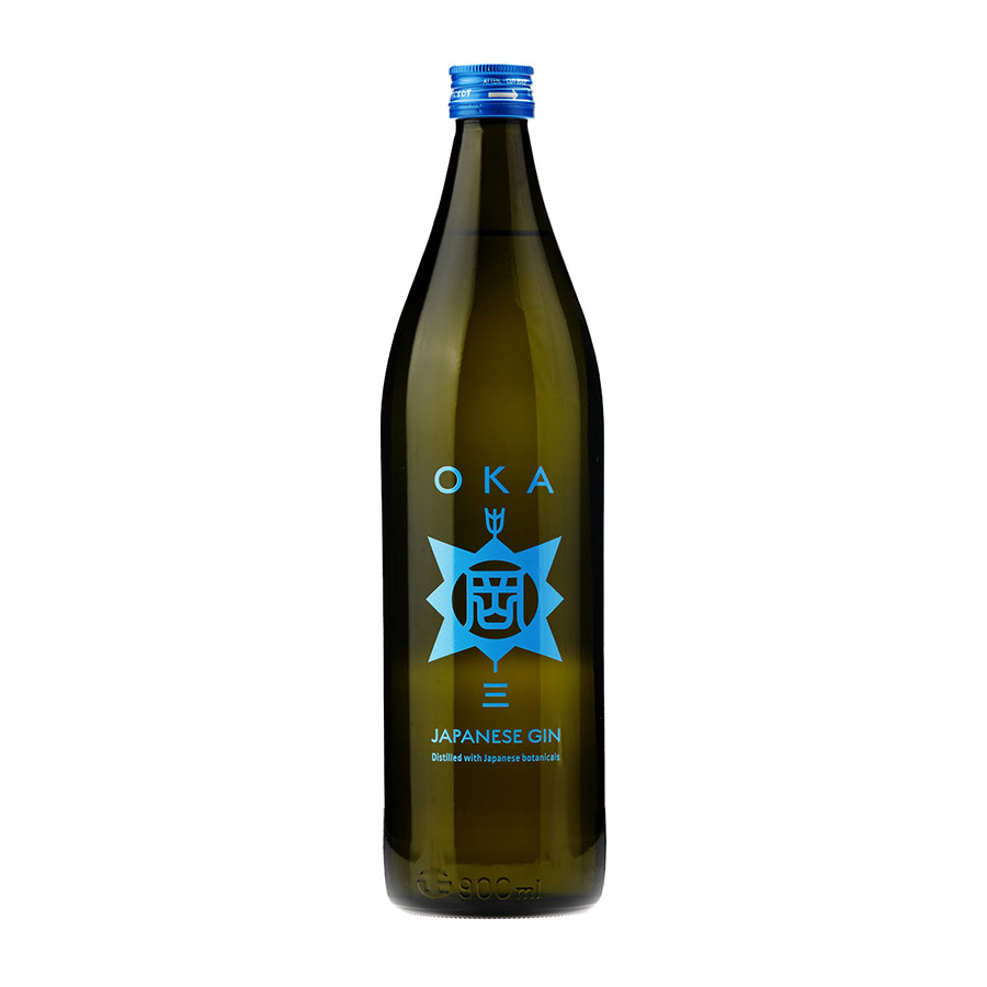OKA GIN(オカ ジン) 三 43度 900ml x 6本[ケース販売] 送料無料(本州のみ) [堤酒造 ジン 日本 熊本県 632587]ギフト プレゼント 贈り物 お祝い 内祝い お返し 誕生日プレゼント 父の日 敬老の日｜ハードリカー2号店　店