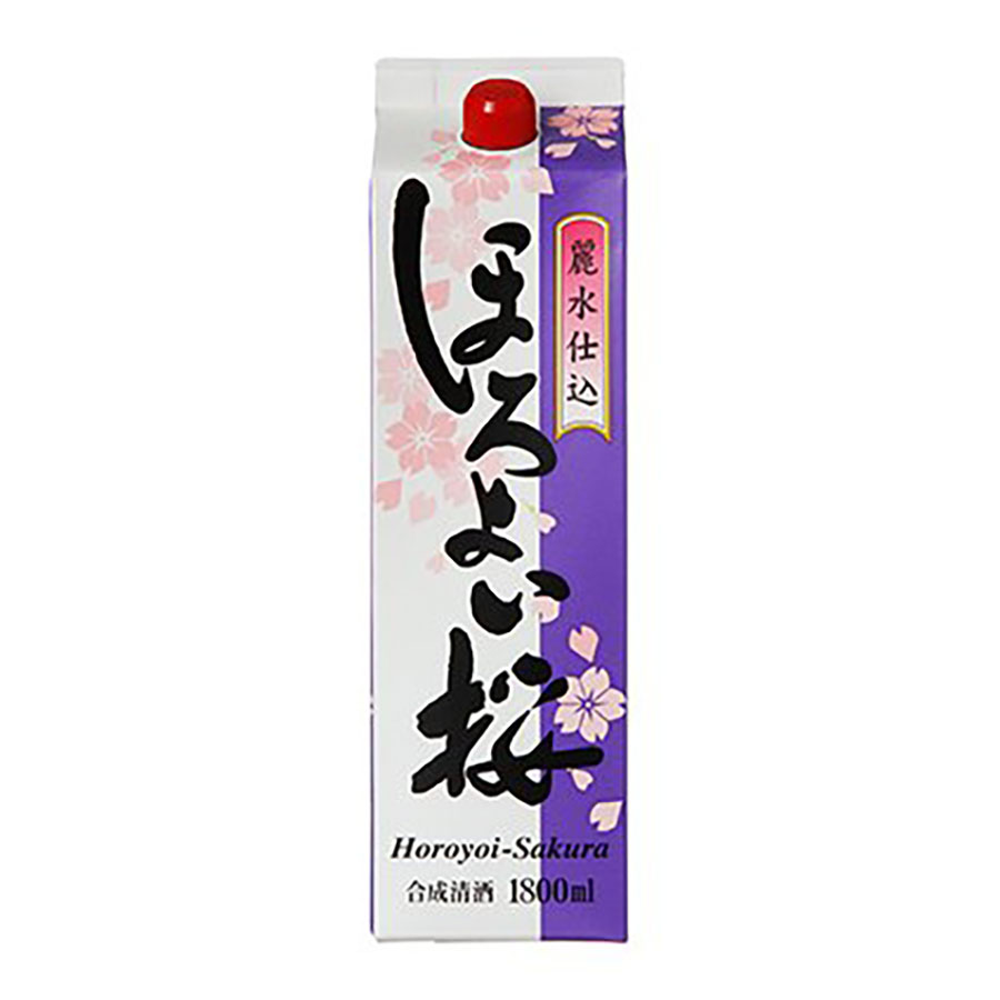 ほろよい桜 [パック] 1.8L 1800ml x 12本[2ケース販売][美峰酒類 合成清酒 日本酒 日本]対応 当日発送ギフト プレゼント 敬老の日 お歳暮 御歳暮