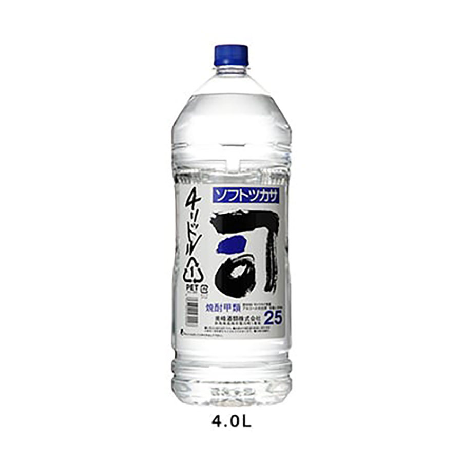 司 25度 [PET] 4L 4000ml x 4本[ケース販売][美峰酒類 甲類焼酎 日本 大容量]対応 当日発送ギフト プレゼント 敬老の日 お歳暮 御歳暮