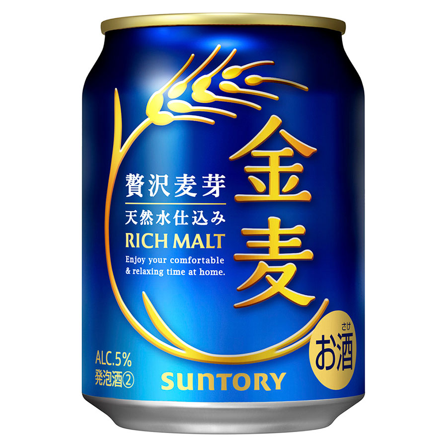 金麦 5度 [缶] 250ml x 72本[3ケース販売] 送料無料(本州のみ) [サントリー 発泡酒 ビール 日本 BKUVM]ギフト プレゼント 贈り物 お祝い 内祝い お返し 誕生日プレゼント 父の日 敬老の日｜ハードリカー2号店　店