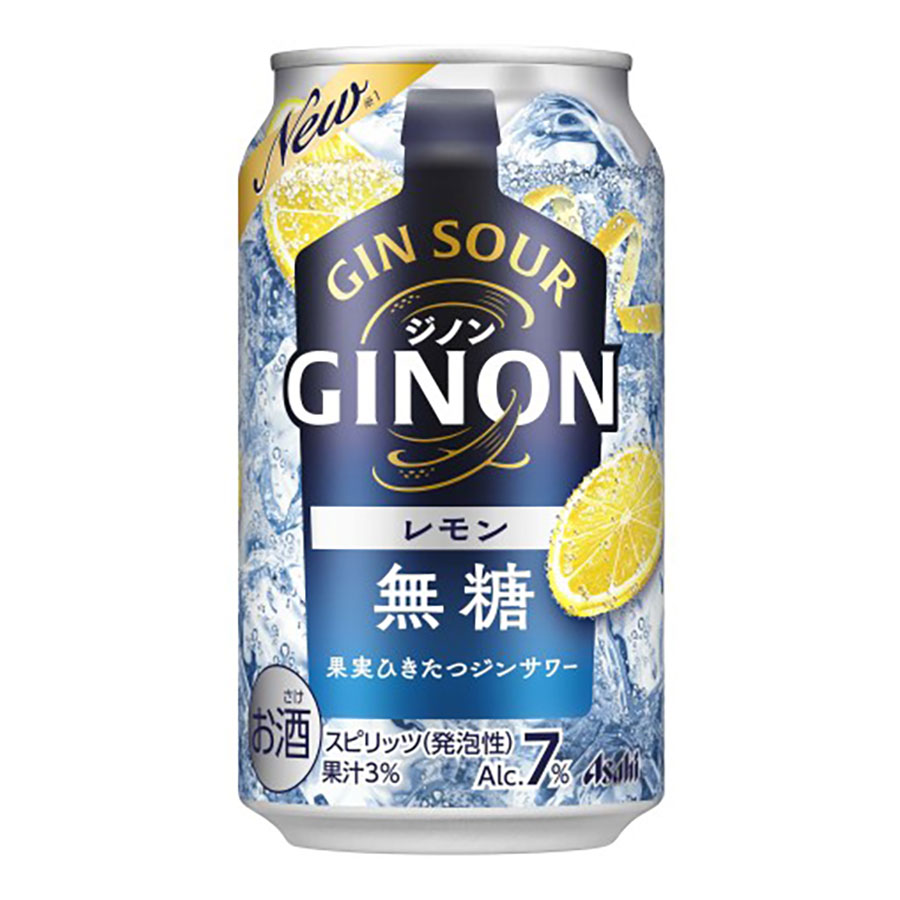 アサヒ ＧＩＮＯＮ(ジノン) レモン 7度 [缶] 350ml x 72本[3ケース販売] 送料無料(本州のみ) [アサヒビール 日本 チューハイ 缶カクテル 1R7U4]｜ハードリカー2号店　店