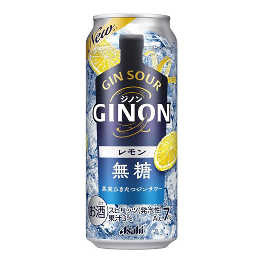 アサヒ ＧＩＮＯＮ(ジノン) レモン 7度 [缶] 500ml x 48本[2ケース販売] 送料無料(本州のみ) [アサヒビール 日本 チューハイ 缶カクテル 1R7U3]｜ハードリカー2号店　店