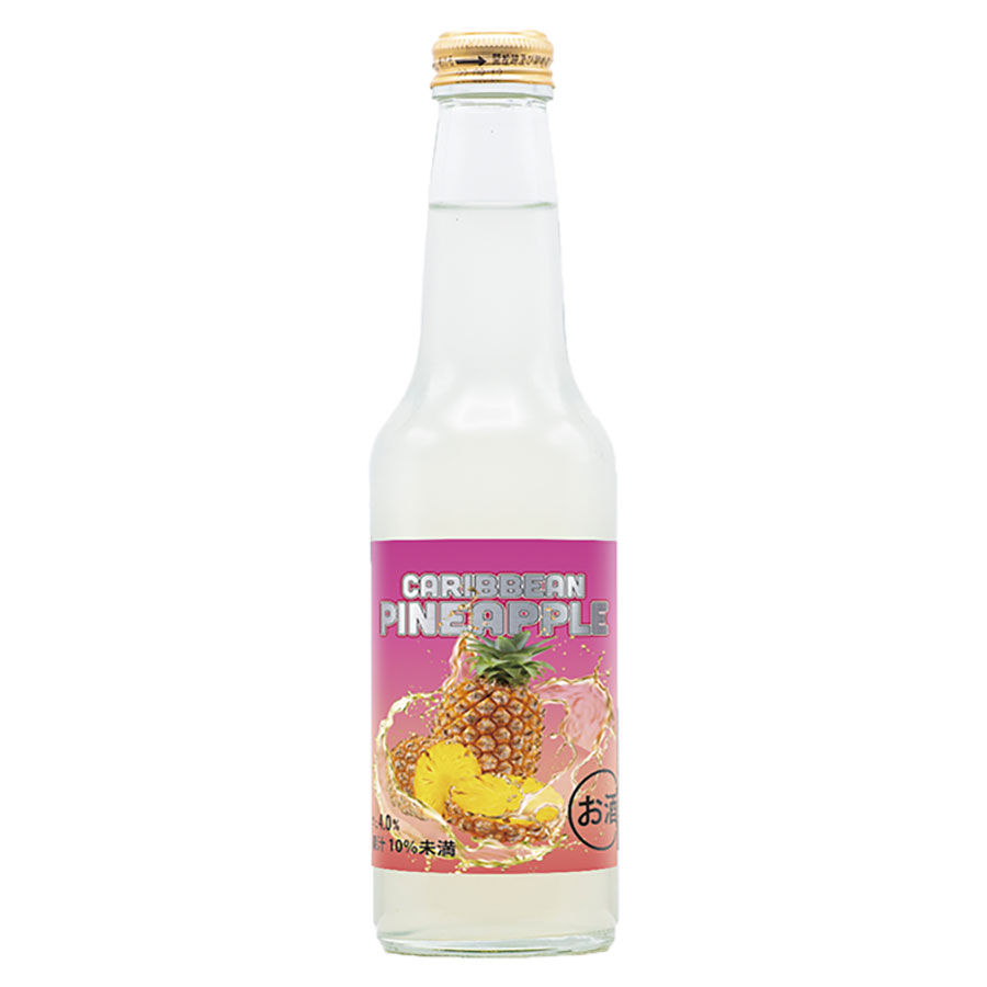 カリビアン パイナップル 4度 [瓶] 250ml x 24本[ケース販売] 送料無料(本州のみ) [NB リキュール(カクテル) 日本]
