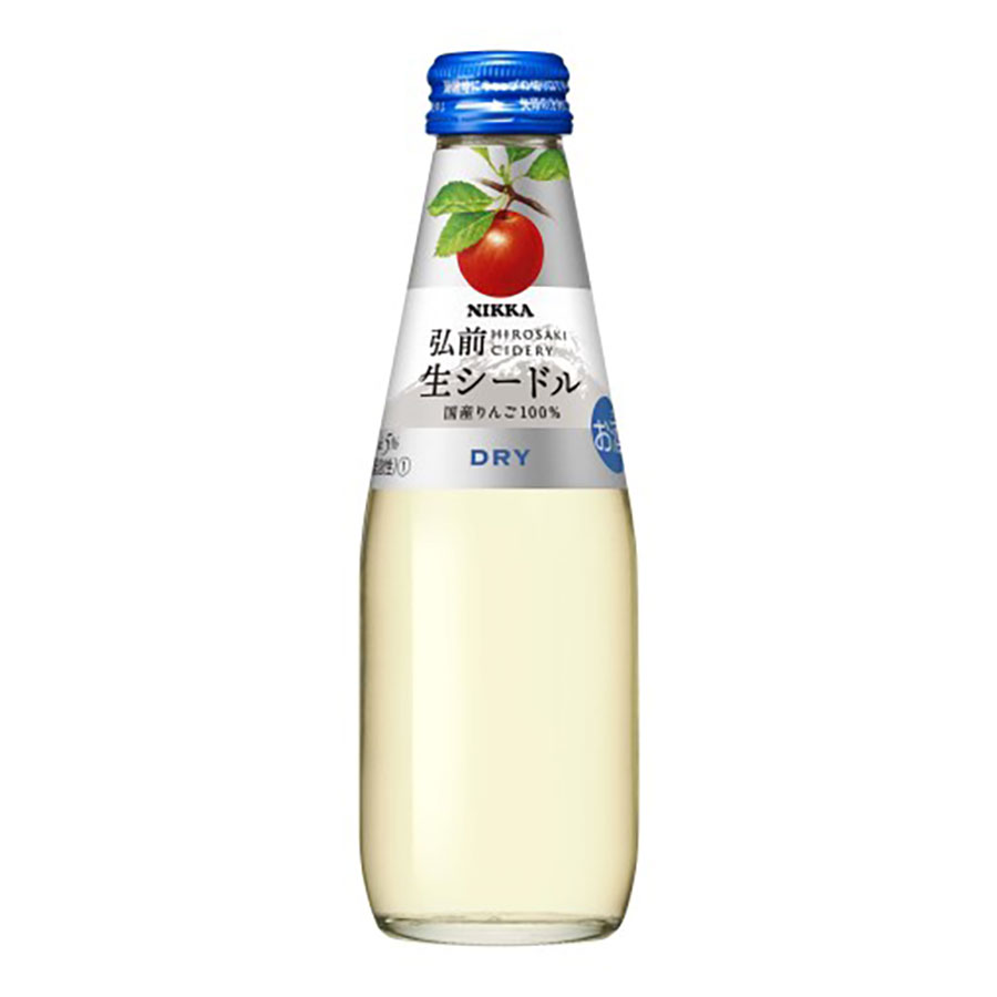 ニッカ弘前 生シードル ドライ 5度 200ml x 24本[ケース販売][アサヒビール 日本 ニッカウヰスキー シードル JKB2N]