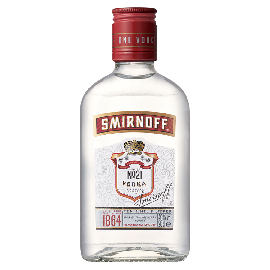 スミノフ 40度 200ml x 24本[ケース販売][キリンビール ウォッカ スピリッツ イギリス 423515]