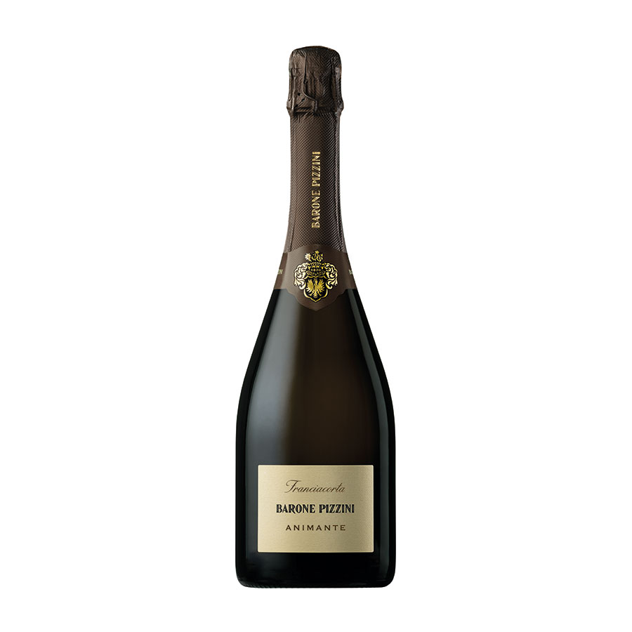 バローネ ピッツィー二 フランチャコルタ DOCG エクストラ ブリュット アニマンテ ハーフ 375ml x 12本[ケース販売] 送料無料(本州のみ) [AC イタリア スパークリングワイン 辛口 12度 08316200]