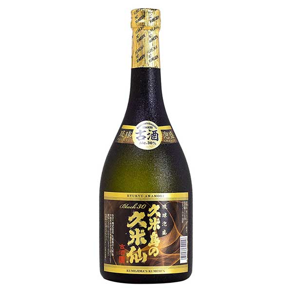 久米島の久米仙 古酒ブラック 30度 720ml &times; 12本 [ケース販売][久米島の久米仙 泡盛 焼酎 日本 沖縄] 送料無料(本州のみ)ギフト プレゼント 贈り物 お祝い 内祝い お返し 誕生日プレゼント 父の日 敬老の日｜ハードリカー2号店　店