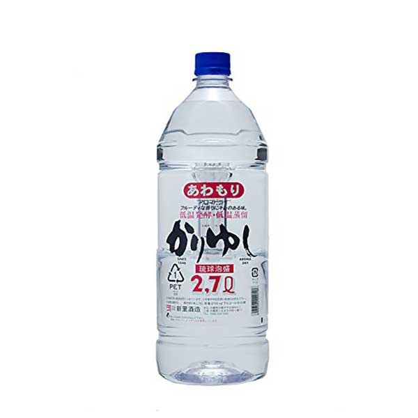 新里 アロマドライ ペット 25度 2.7L 2700ml × 6本 [ケース販売][新里酒造 泡盛 焼酎 日本 沖縄]ギフト プレゼント 贈り物 お祝い 内祝い お返し 誕生日プレゼント 父の日 敬老の日