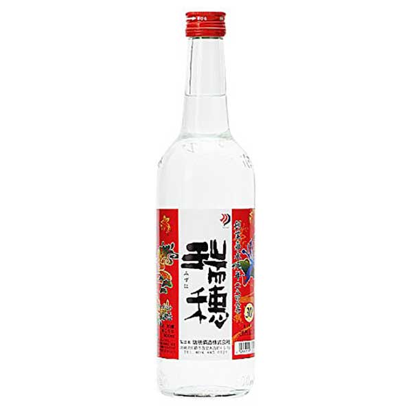 瑞穂 30度 600ml &times; 12本 [ケース販売][瑞穂酒造 泡盛 焼酎 日本 沖縄] 送料無料(本州のみ)ギフト プレゼント 贈り物 お祝い 内祝い お返し 誕生日プレゼント 父の日 敬老の日｜ハードリカー2号店　店