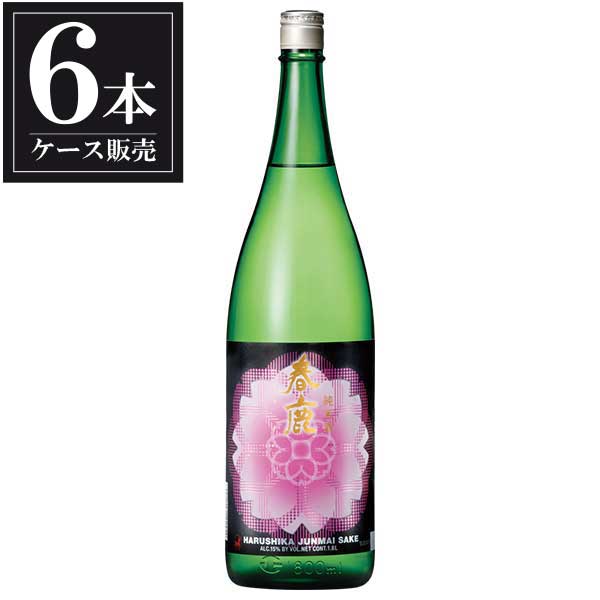 春鹿 さくら 純米 1.8L 1800ml &times; 6本 [ケース販売] [今西清兵衛商店 日本酒 清酒 奈良県]ギフト プレゼント 贈り物 お祝い 内祝い お返し 誕生日プレゼント 父の日 敬老の日｜ハードリカー2号店　店