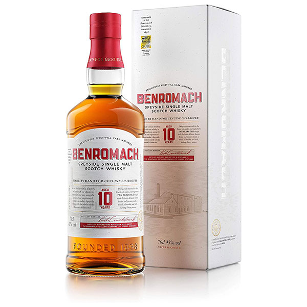 ベンロマック 10年 43度 700ml [スコットランド ウイスキー JIS]ギフト プレゼント 贈り物 お祝い 内祝い お返し 誕生日プレゼント 父の日 敬老の日