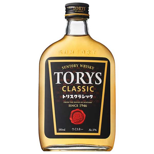 トリス クラシック 37度 [瓶] 180ml x 24本[ケース販売][ウイスキー 37度 日本 サントリー]【ギフト不可】ギフト プレゼント 贈り物 お祝い 内祝い お返し 誕生日プレゼント 父の日 敬老の日