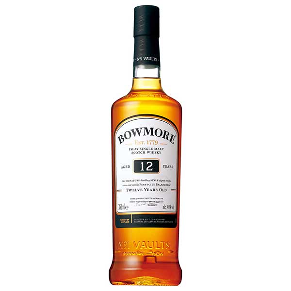 ボウモア 12年 40度 正規品 [瓶] 350ml x 12本[ケース販売][ウイスキー 40度 正規品 イギリス サントリー]ギフト プレゼント 贈り物 お祝い 内祝い お返し 誕生日プレゼント 父の日 敬老の日