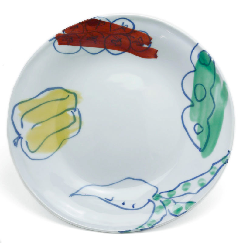 須田菁華窯　 色絵コマニ双魚文皿 小皿 九谷焼 楽天市場】九谷焼：色絵コマニ双魚文皿・須田菁華《小皿・12.2cm
