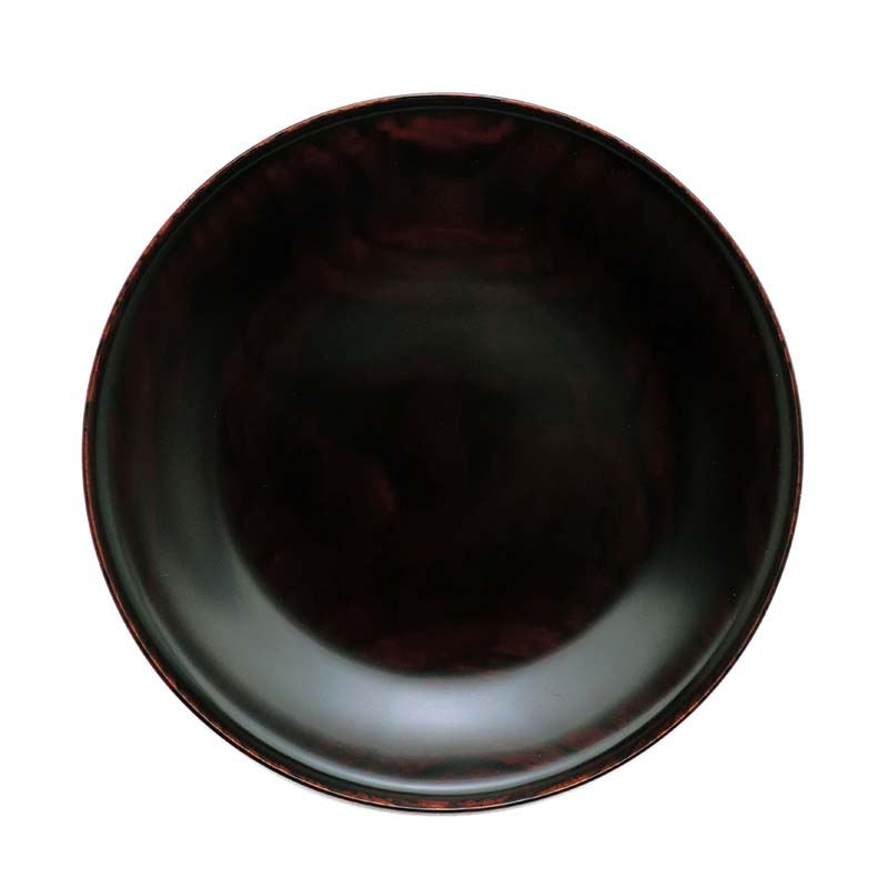 漆器・木地溜宗寛盆5.5寸・守田漆器《銘々皿・菓子皿・ケーキ皿・取り皿・16.5cm》 5,460円
