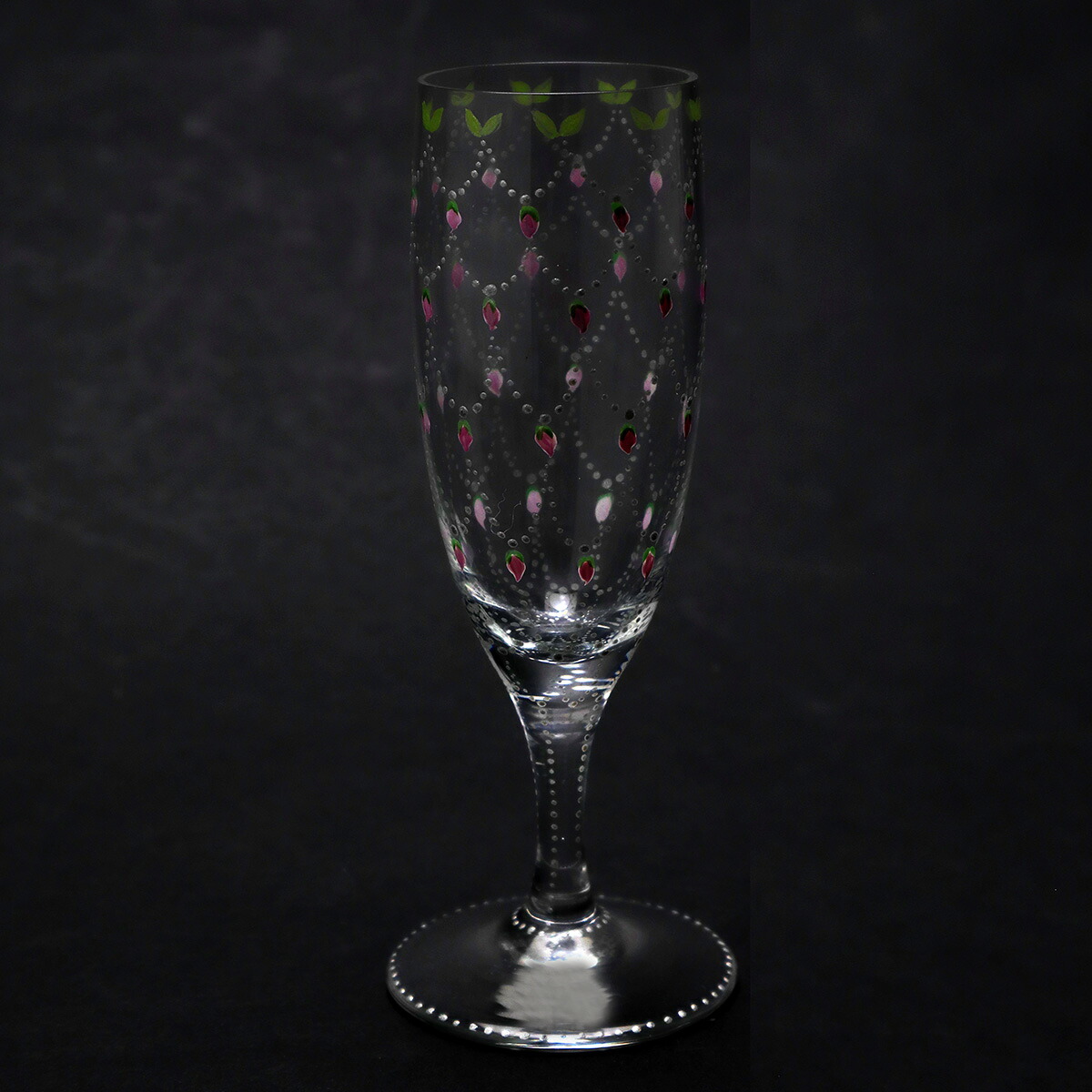 ガラス：絵付リキュールグラス・バラ瓔珞文・d.Tam《ショットグラス・50ml》｜和食器の愉しみ　工芸店ようび