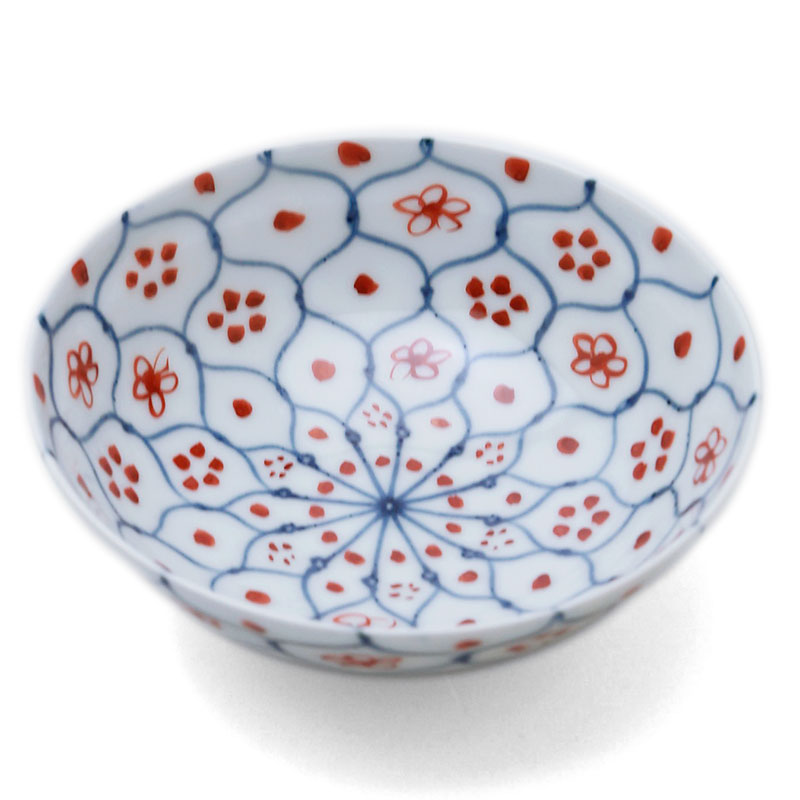 楽天市場】天啓赤絵花網文蓋物・土山敬司《小鉢・蓋物・200ml》 : 和