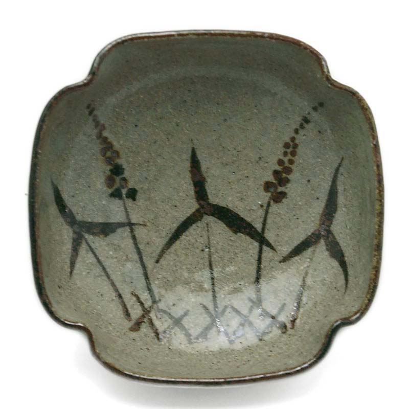 楽天市場】唐津焼：絵唐津しょうゆ皿No.1・中村恵子《豆皿・10.0cm