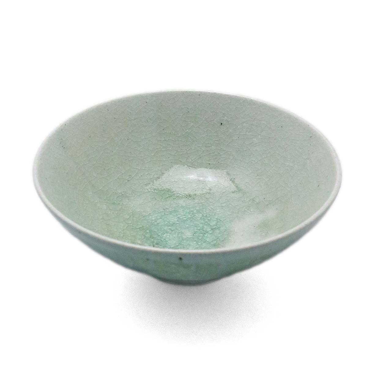 灰釉ビードロ飯碗・大・有松進《飯碗・ご飯茶碗・14.4cm》