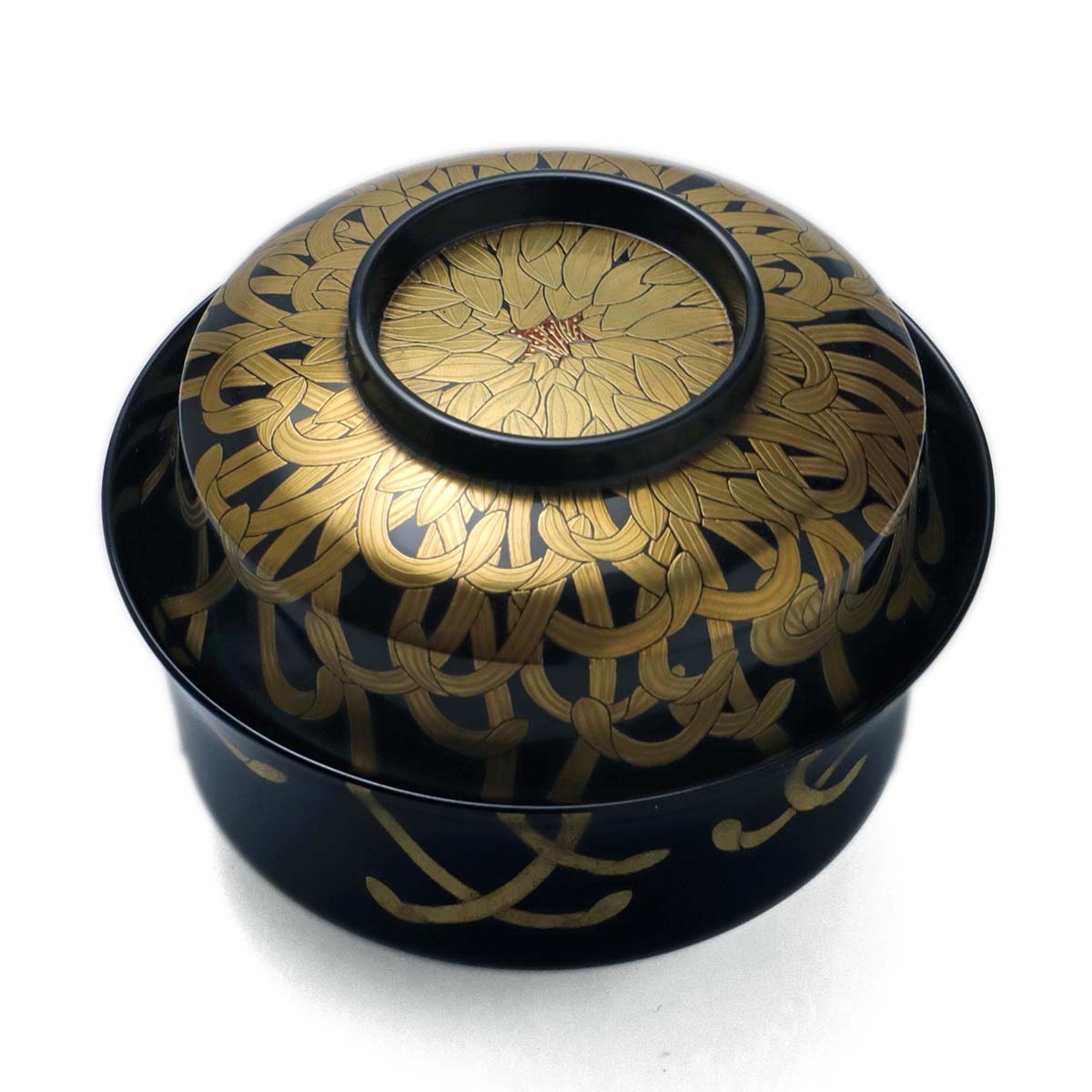 楽天市場】繊細な蒔絵が美しい輪島の匠の逸品『吸物椀 菊に忍