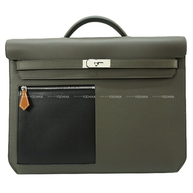 人気モデル✨HERMES ケリーデペッシュ38 ブリーフケース エルメス ケリーデペッシュ38 エプソン/エタン シルバー金具