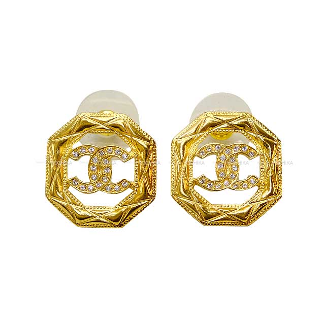 楽天市場】シャネル CHANEL ピアス CCマーク メタル ストラス
