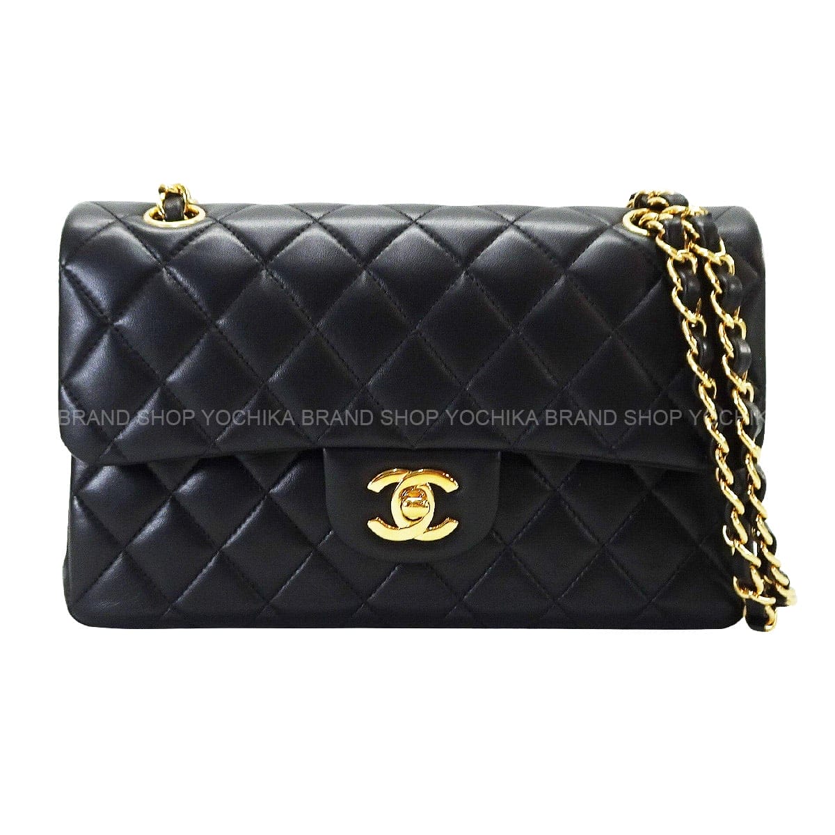 CHANEL シャネル チェーン マトラッセ 23 Wフラップ 黒 (ブラック) ラムスキン ゴールド金具 A01113 ショルダーバッグ 新品同様【中古】([Pre-loved] CHANEL Chain Matelasse 23 W flap Noir (Black) Lambskin Gold HW A01113 Shoulder bag[LIKE NEW][Authentic])｜YOCHIKA 京都下鴨店 453,200円