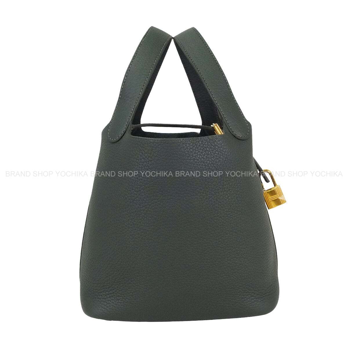 HERMES エルメス ピコタンロック 18 PM ヴェールマングローブ トリヨンクレマンス ゴールド金具 ハンドバッグ K刻印 新品(HERMES Picotin Lock 18 PM Vert Mangrove Taurillon Clemence Gold HW Handbag[BRAND NEW][Authentic])｜YOCHIKA 京都下鴨店