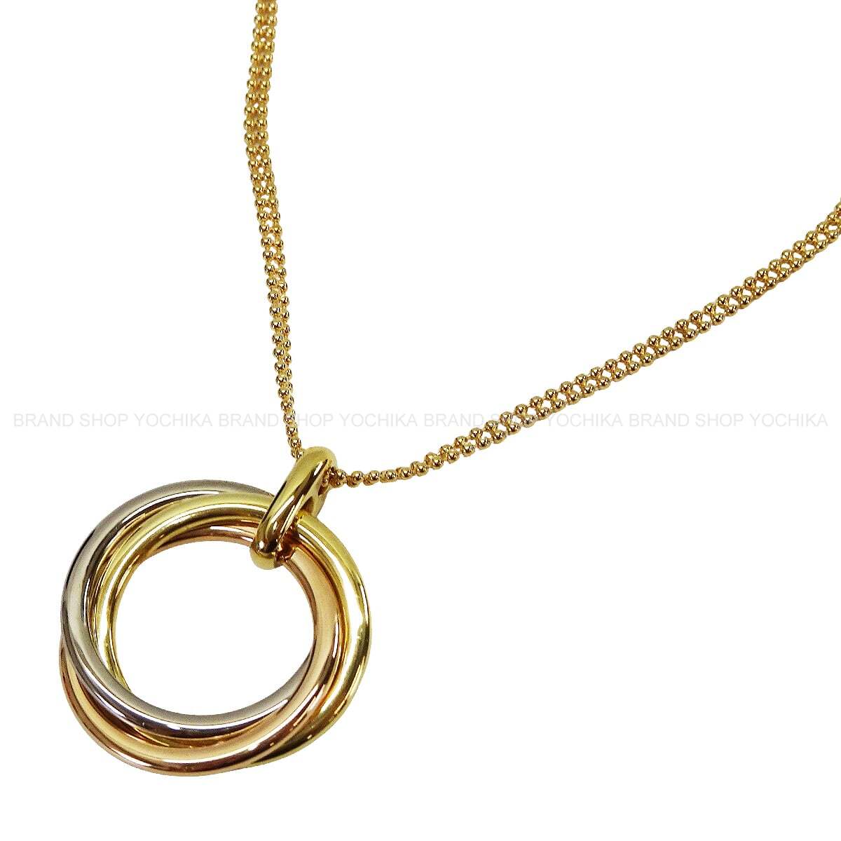 CARTIER カルティエ トリニティ ペンダント K18/K18WG/K18PG B7224813 ネックレス 新品未使用(CARTIER Trinity pendant K18/K18WG/K18PG B7224813 necklace[EXCELLENT][Authentic])｜YOCHIKA 京都下鴨店