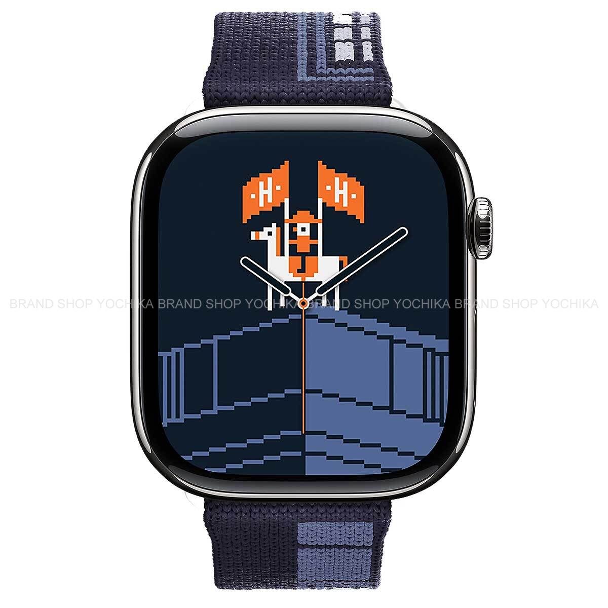 HERMES エルメス Apple Watch Hermes Series 11 フォーブルパーティ シンプルトゥール 42粍 GPS/セルラー ブルーニュイ チタン/ナイロン編み物 A3335 ウオッチ 新品(Apple Watch Hermes Series 11 Faubourg Party Single Tour 42粍 Bleu Nuit Titanium/Nylon Knit Watches)