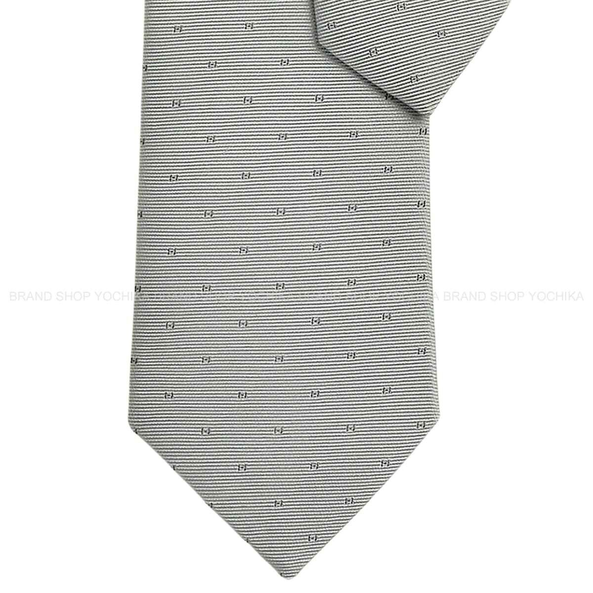 HERMES エルメス マグニファイングH グリクレール/グリフォンセ 地絹100％ H334161T 07 タイ 新品(HERMES Magnifying H Gris Clair/Gris Fonce Silk100% H334161T 07 tie[BRAND NEW][Authentic])