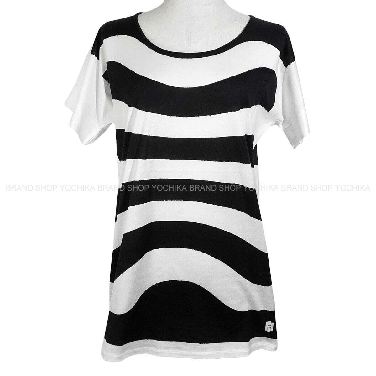 HERMES エルメス レディース 米国海兵隊員/白 (白いこと) 綿織物 #34 半袖Ｔシャツ 準新品(HERMES Women\u0027s Marine/Blanc (White) Cotton Short sleeve t shirt[ALMOST NEW][Authentic])