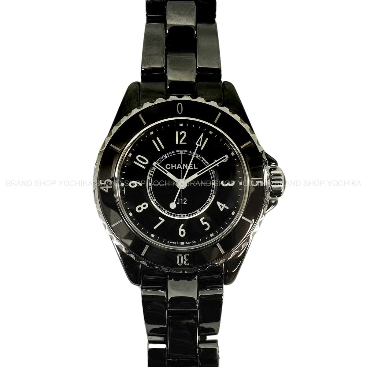 CHANEL シャネル J12 UNI 33粍 石英 黒 (黒いこと) 陶芸/ステンレス鋼スチール写真 H5695 ウォッチ 新品負けず劣らず【中古】([Pre-loved] CHANEL J12 UNI 33粍 quartz Noir (Black) Ceramic/Stainless steel H5695 Watches[LIKE NEW][Authentic])