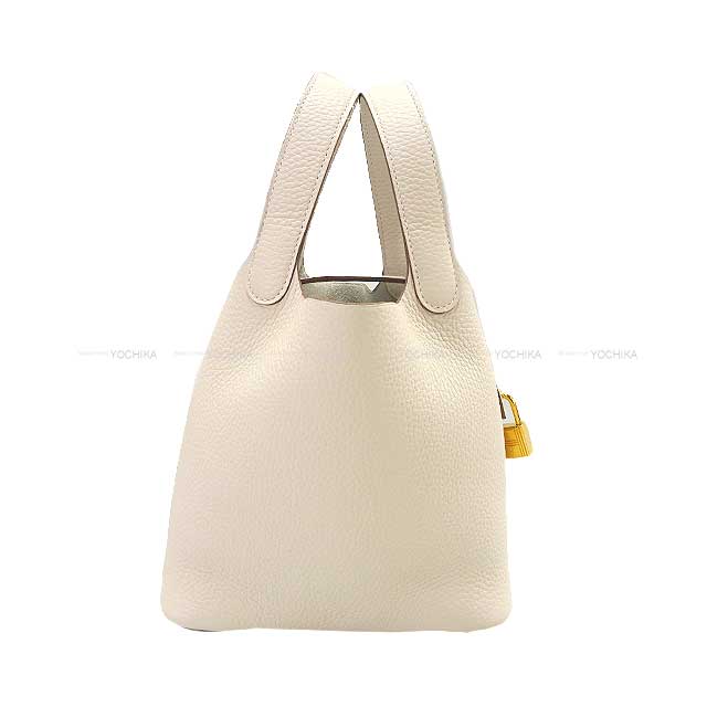 ❤お得なお品❤ピコタンロックPM18 ゴールド SV金具 エルメス □Q刻印 新品・K刻印エルメスピコタンロック18PMクレゴールド金具