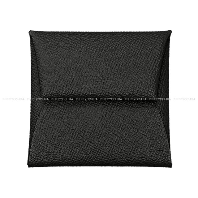 美品 X刻印『エルメス』バスティア エプソン 黒 ブラック コインケース 美品 A刻印『エルメス』バスティア エプソン ノワール ブラック