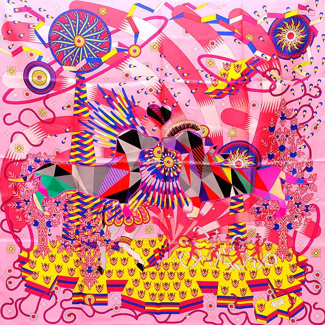 楽天市場】エルメス カレ90 ワンワンダックスフンド ペガサスの源泉