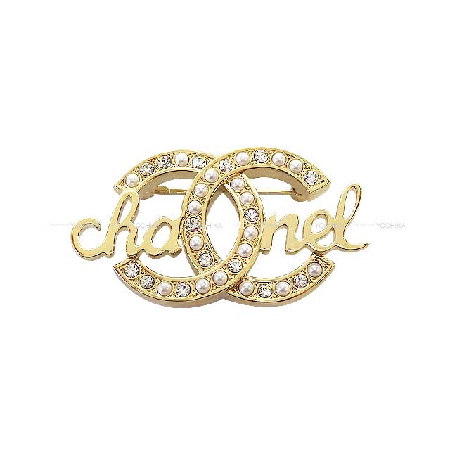 楽天市場】シャネル CHANEL ブローチ メタル CCマーク ストラス