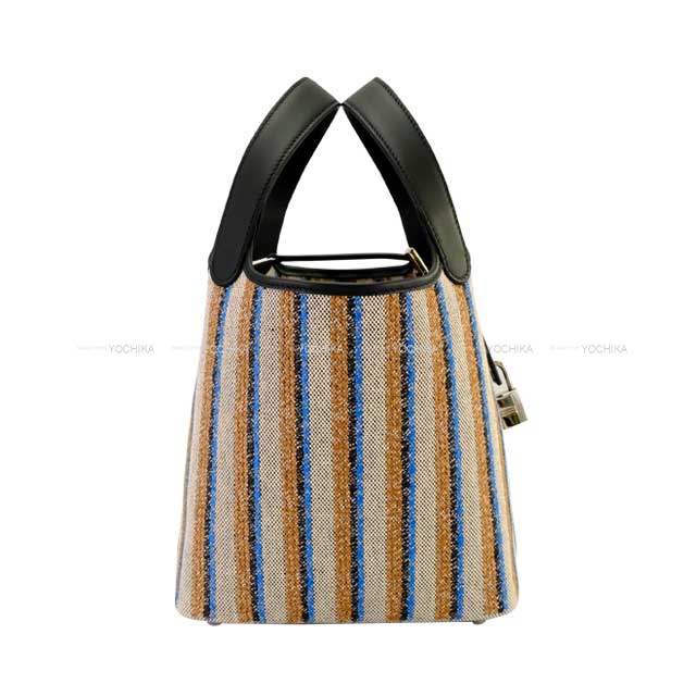 【Hermes】エルメス★Picotin★ピコタン18★ブルー【ランク：S】 エルメス ピコタンロック18/PM ブルーフランス トリヨンモーリス
