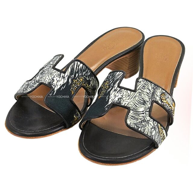 HERMESオアジスエトゥープサンダル36 HERMES エルメス サンダル オラン #36 エトープ (エトゥープ