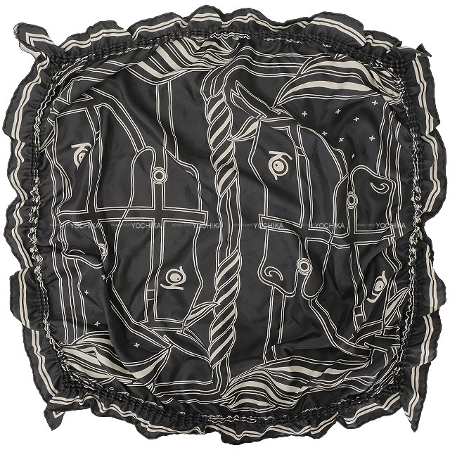 楽天市場】HERMES エルメス カレ70 フリル ブリッド ドゥ ガラ