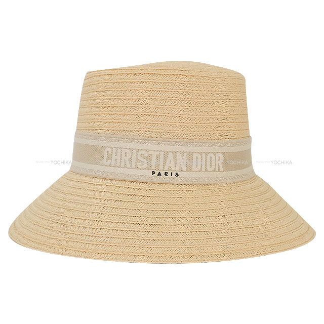 Christian Dior ドット柄 バケットハット ベージュ Christian Dior ドット柄 バケットハット ベージュ