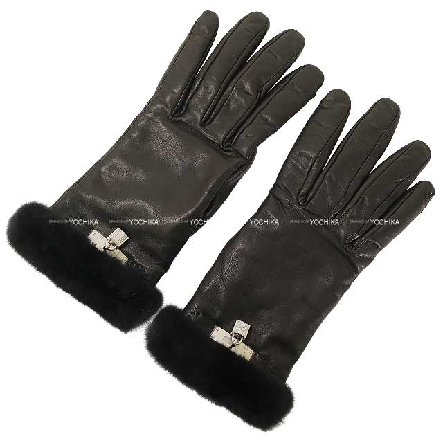 楽天市場】エルメス HERMES ラムスキン ファー ケリー カデナ グローブ