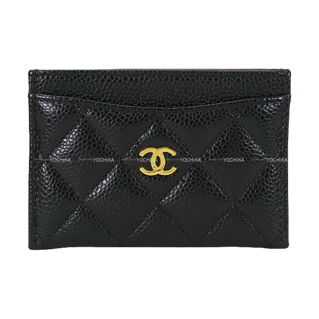 CHANEL シャネル 古典派音楽 マトラッセ ココマーク 黒 (黒いこと) グレインドカーフ(キャビアひと肌) ゴールド金具 AP0213 歌留多容れもの 新品負けず劣らず【中古】([Pre-loved] CHANEL Classic Matelasse COCO Mark Black Graind Calf(Caviarskin) Gold HW AP0213 card holder)
