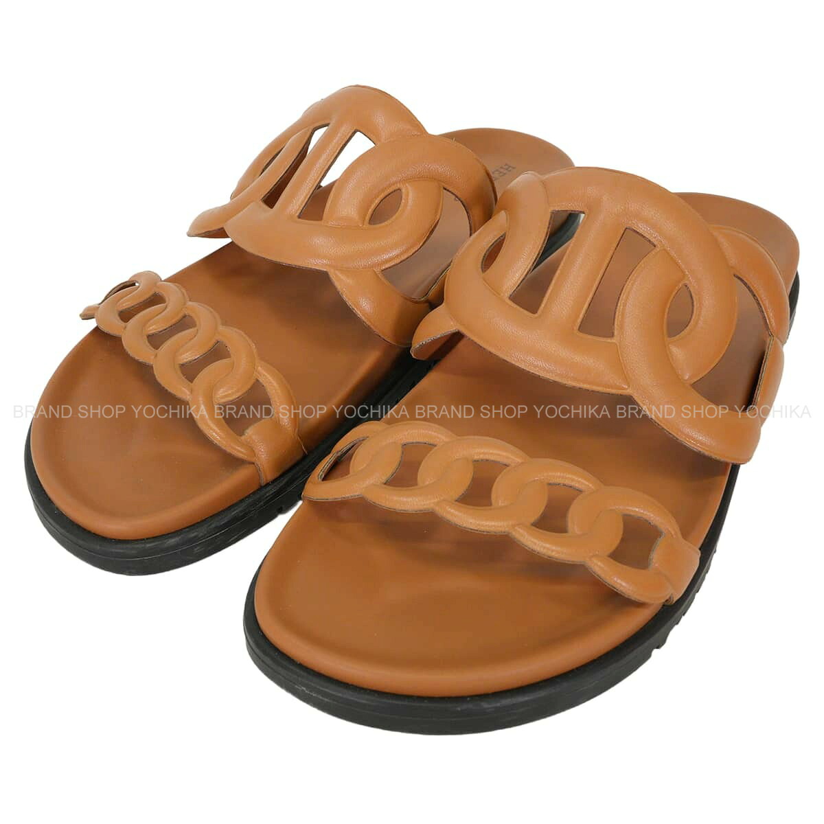 HERMES エルメス エクストラ ゴールド カーフ 25.5cm(#39) サンダル 新品同様【中古】([Pre-loved] HERMES Extra Gold Carf #39 sandals[LIKE NEW][Authentic])｜ブランドショップ よちか