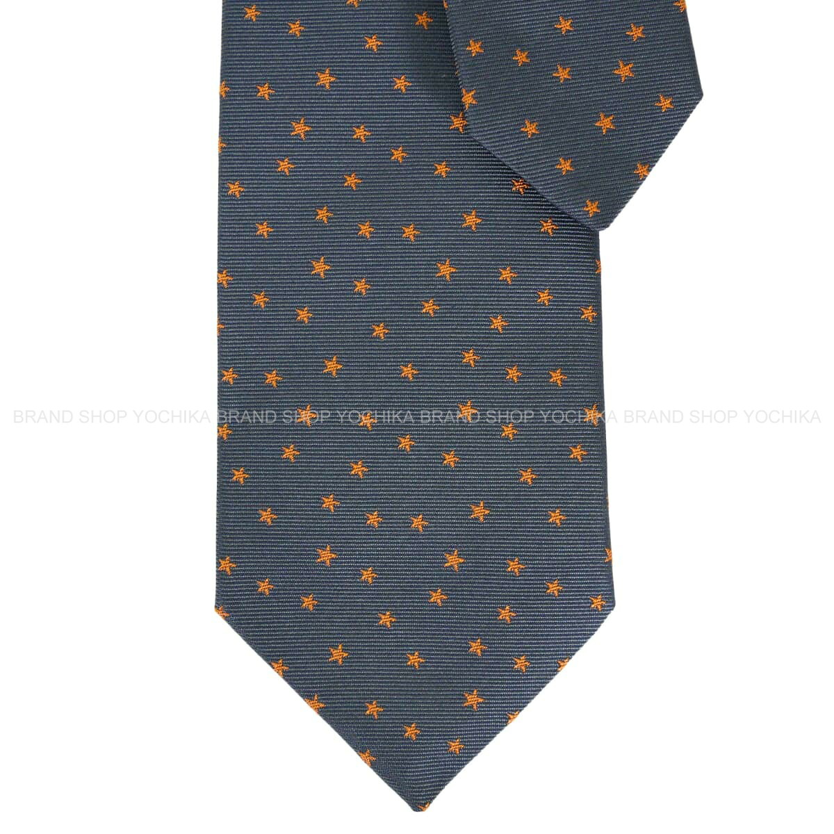 2019年春夏 HERMES エルメス シューティングスター 流れ星 アルドワーズ/オレンジ シルク100％ H339245T ネクタイ 新品未使用(2019SS HERMES Shooting star Aldways/Orange Silk100% H339245T tie[EXCELLENT][Authentic])｜ブランドショップ よちか