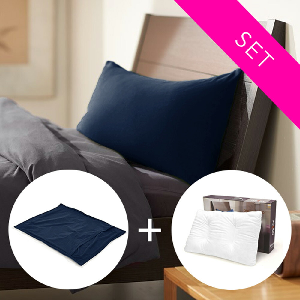 Yogibo Pillow Inner + Pillow Case SET ネイビーブルー